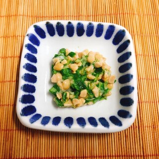 【離乳食後期】ひきわり納豆とおくらの和え物